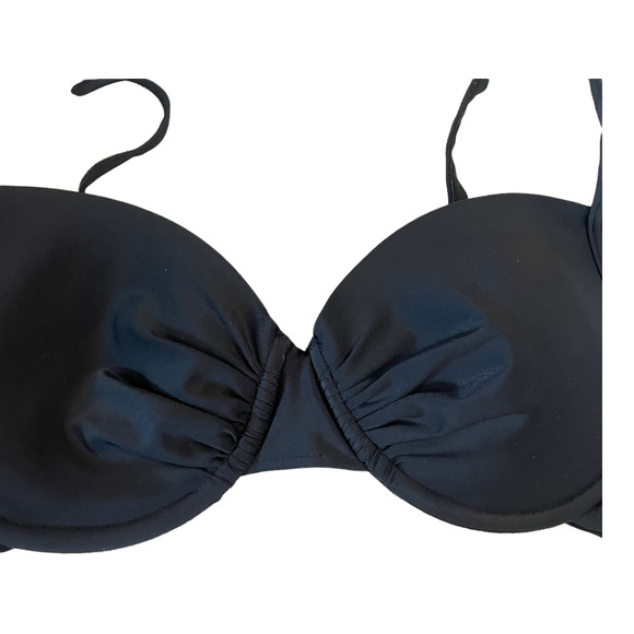 Merona Black Bikini Top Women's Size Small Swimsuit Mix and Match 2 for $25 - Picture 6 of 7